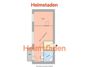 Pronájem bytu 2+kk, Havířov - Prostřední Suchá, Kapitána Jasioka, 38 m2