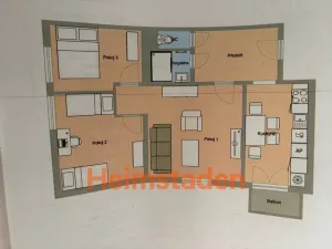 Pronájem bytu 3+1, Ostrava - Poruba, Komenského, 60 m2