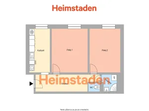 Pronájem bytu 2+1, Ostrava - Poruba, Havanská, 53 m2