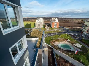 Pronájem bytu 1+kk, Praha - Hlubočepy, náměstí Olgy Scheinpflugové, 43 m2