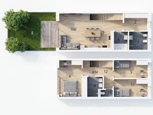 Prodej bytu 4+kk, Luhačovice, Zatloukalova, 107 m2