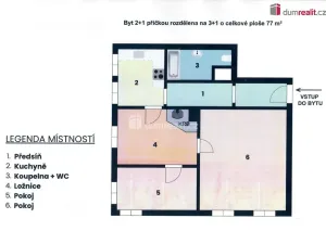 Prodej bytu 2+1, Liberec - Liberec XXXII-Radčice, Raspenavská, 77 m2