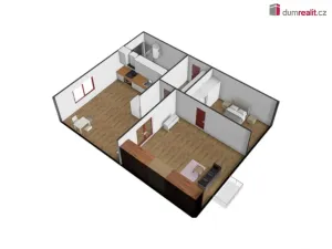 Pronájem bytu 2+1, Roztoky, Masarykova, 50 m2