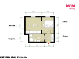 Prodej bytu 1+kk, Praha - Vinohrady, Římská, 35 m2