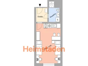 Pronájem bytu 1+kk, Plzeň - Jižní Předměstí, Magisterská, 28 m2