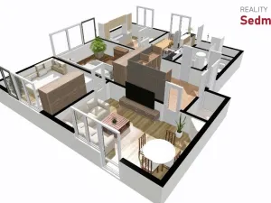 Prodej bytu 4+1, Žďár nad Sázavou, Lučiny, 88 m2
