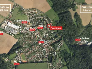 Pronájem bytu 1+1, Třemošnice, Lichnická, 34 m2