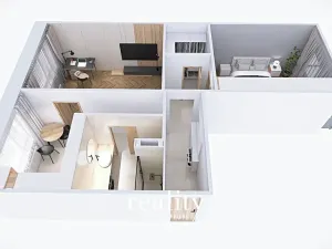 Pronájem bytu 2+1, Znojmo, Pražská, 57 m2