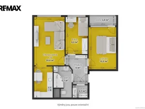 Pronájem bytu 3+kk, Praha - Hostivař, Loučimská, 63 m2