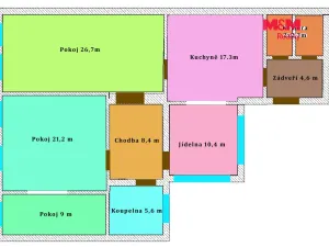 Pronájem bytu 3+1, Bedihošť, Prostějovská, 107 m2