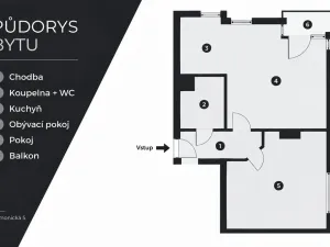 Pronájem bytu 2+kk, Praha - Stodůlky, Harmonická, 52 m2
