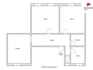 Prodej bytu 3+1, Okrouhlice - Olešnice, Valečov, 100 m2