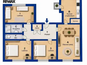 Pronájem bytu 4+1, Praha - Staré Město, Husova, 66 m2