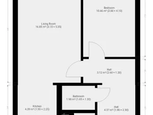 Pronájem bytu 2+kk, Praha, Ohradní, 42 m2