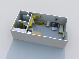 Pronájem bytu 1+kk, Orlová - Lutyně, F. S. Tůmy, 32 m2