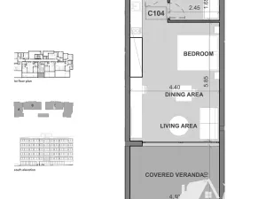 Prodej bytu 1+kk, Lemesos, Kypr, 55 m2