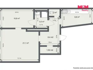 Prodej bytu 2+1, Cheb, Kamenná, 52 m2