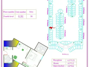 Prodej bytu 2+kk, Hurghada, Egypt, 51 m2