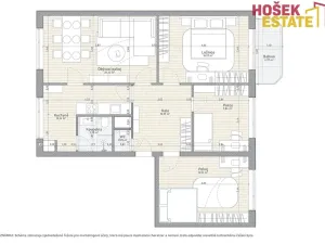 Prodej bytu 4+1, Brno, Kamínky, 89 m2