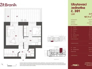 Prodej bytu 2+1, Praha, Ke Krči, 50 m2