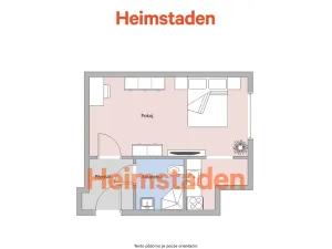 Pronájem bytu 1+kk, Havířov - Město, Československé armády, 20 m2
