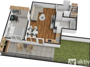 Pronájem bytu 2+kk, Praha - Smíchov, Na Císařce, 49 m2