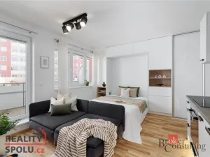 Pronájem bytu 1+kk, Praha - Kyje, Davidovičova, 31 m2