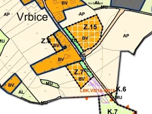 Prodej pozemku pro bydlení, Vrbice, 7124 m2