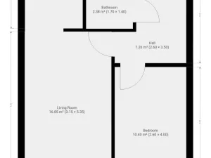 Pronájem bytu 2+kk, Praha - Komořany, Na Komořsku, 45 m2