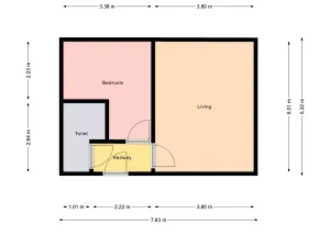 Prodej bytu 2+kk, Praha - Letňany, Rýmařovská, 36 m2
