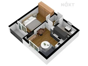 Pronájem bytu 2+kk, Česká Lípa, Hradecká, 42 m2