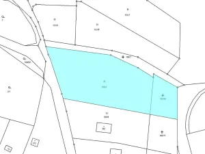 Dražba pozemku pro bydlení, Omlenice, 4505 m2