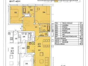 Pronájem bytu 3+kk, Praha - Modřany, Na Srážku, 90 m2