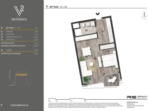 Prodej bytu 2+kk, Praha - Košíře, Hlaváčkova, 46 m2