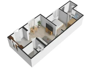 Pronájem bytu 2+kk, Chýnice, Mlejnská, 33 m2