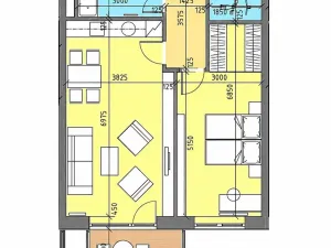 Pronájem bytu 2+kk, Brno, Sochorova, 59 m2