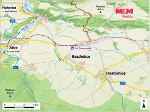 Prodej bytu 2+kk, Hostomice - Bezdědice, 52 m2