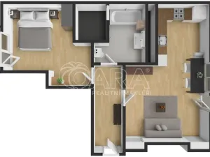 Pronájem bytu 2+kk, Praha - Bubeneč, Ve struhách, 45 m2