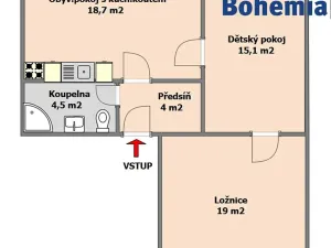 Pronájem bytu 3+kk, Český Brod, Krále Jiřího, 61 m2