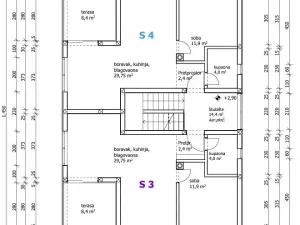 Prodej bytu 2+kk, Novalja, Chorvatsko, 56 m2
