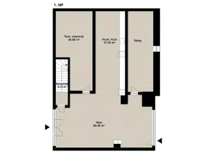 Prodej rodinného domu, Černolice, Ke dvoru, 375 m2