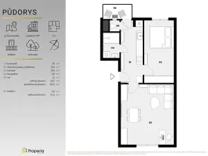 Pronájem bytu 2+1, Brno, Šumavská, 54 m2