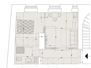 Pronájem bytu 2+kk, Praha - Staré Město, Kozí, 38 m2