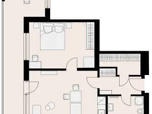 Pronájem bytu 2+kk, Praha - Hlubočepy, Vítové, 53 m2