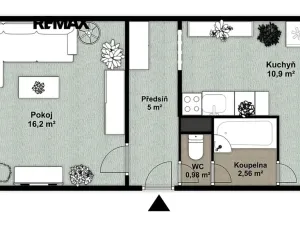 Prodej bytu 1+1, Přeštice, Rybova, 37 m2