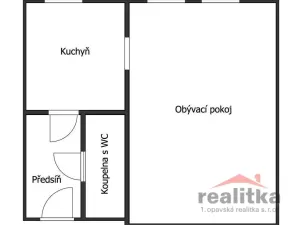 Pronájem bytu 1+1, Opava - Předměstí, Rybářská, 37 m2