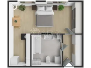 Pronájem bytu 1+kk, Praha - Řepy, Makovského, 36 m2