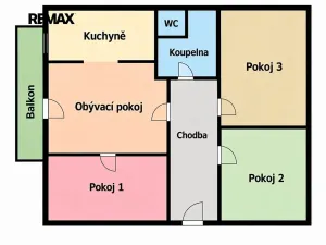 Pronájem bytu 4+1, Litvínov, Hamerská, 68 m2