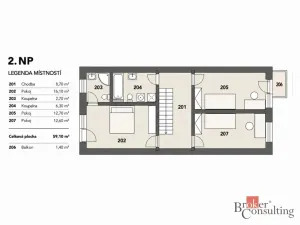 Prodej bytu 4+kk, Husinec - Řež, Červená Skála, 119 m2