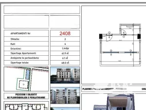 Prodej bytu 1+kk, Kavaja, Albánie, 48 m2